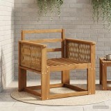 vidaXL Canapea Medie pentru Exterior Lemn Solid de Acacia natural 3438833