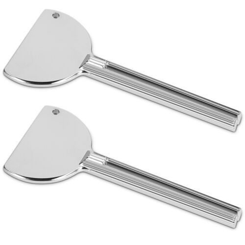 Set 2 Dispensere pasta de dinti Kwmobile, Gri, Metal, 45487.01