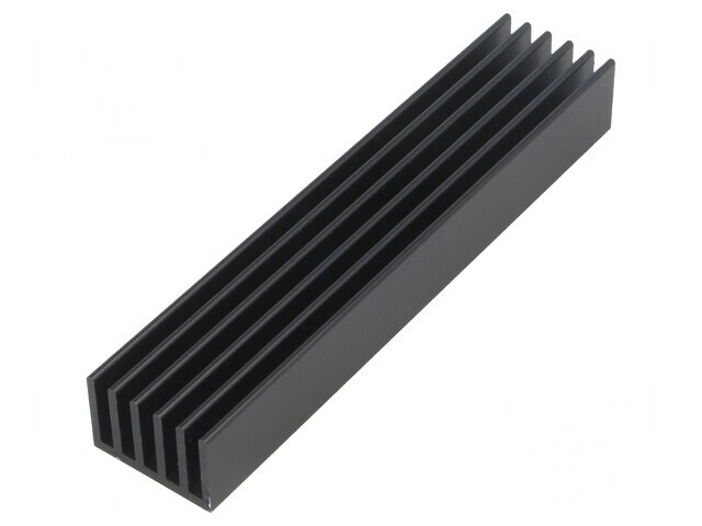 Radiator Extrudat cu Aripioare Negru 100x21x14mm
