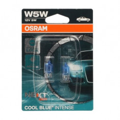 Set 2 becuri Osram W5W Cool Blue Intense Next Gen 12V 5W 2825CBN-02B