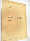 8054- Carte Imobil-Raionul Deta-Militia. Marimi: 30_21 cm, 80 pagini.