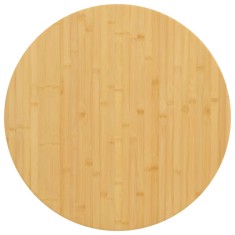 vidaXL Blat de masă, &Oslash;80x2,5 cm, bambus 352683