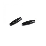 Cumpara ieftin Set 10 nasturi ovali din plastic, tip maslina 7 x 24 mm Negru, Crisalida