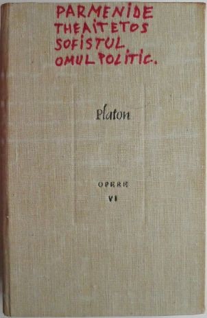 Opere VI &ndash; Platon (cateva sublineri)