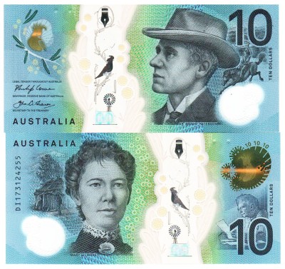 Australia 10 Dolari 2017 P-63a Polimer UNC foto