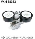 SKF VKM 38353 rola intinzator,curea transmisie