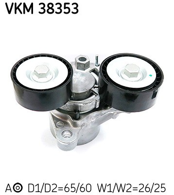 SKF VKM 38353 rola intinzator,curea transmisie foto
