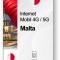 eSIM Internet Malta, valabil 30 zile, trafic 100 GB, Standard