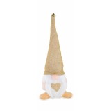 Figurina Craciunita textil multicolor 9x6x25 cm