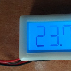 Termometru digital cu display LCD cu ecran iluminat albastru