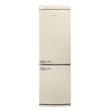 Combina frigorifica Fram FC-VRR341BGE++, 340 l, Less Frost, Control mecanic, Iluminare LED, Clasa E, H 186 cm, Crem