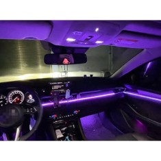 Kit Profesional Lumină Ambientală Auto RGB &ndash; 18 Module Acrilice cu Control Wireless și App Control