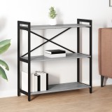 vidaXL Bibliotecă sonoma gri 80 x 30 x 83 cm Lemn compozit