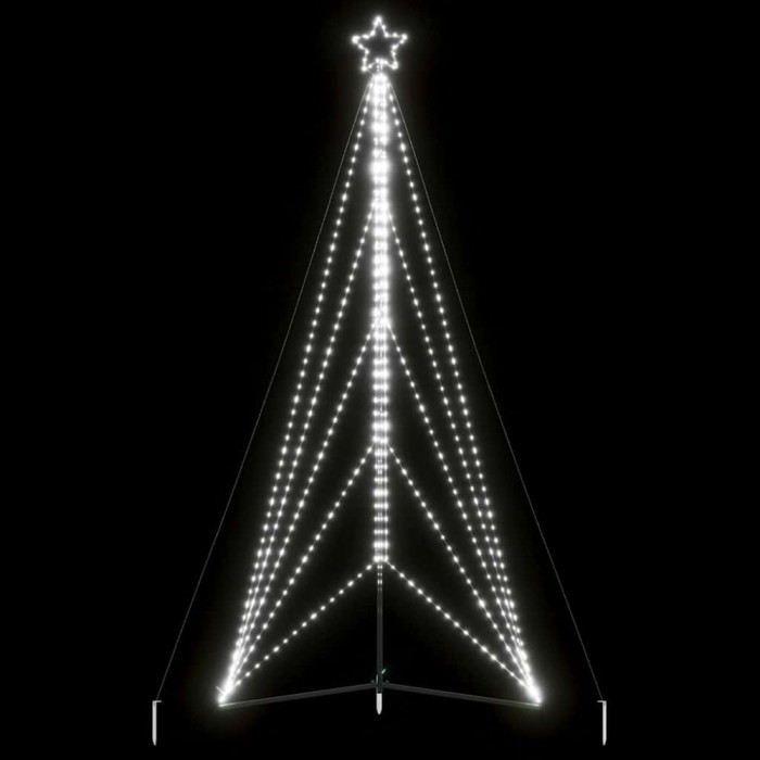 Pom de Crăciun LED 615 LED-uri Alb Rece 404,5 cm