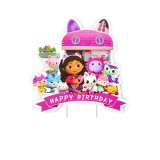 Topper Gabby&#039;s Dollhouse pentru tort REDQUIT, roz