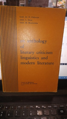 An anthology of literary criticism linguistics and modern literature - Conf.dr.D.Chitoran , Asist.L.Deac , Asist.M.Mociornita foto