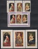 Cook Insule 1978 - Crăciun - Picturi de Der Weyden, Murillo, Crivelli, Serie + Bloc + 5 Colite, SET COMPLET, MNH, Nestampilat