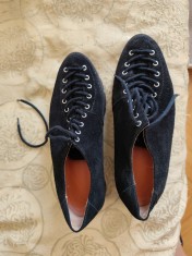 Pantofi casual damă numărul 37 negri cu șireturi