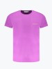 Tricou barbati cu decolteu la baza gatului din bumbac, Violet, XL, 2XL, Trussardi