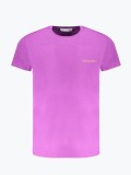 Tricou barbati cu decolteu la baza gatului din bumbac, Violet, XL