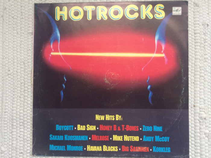 Hot rocks Hotrocks various disc vinyl lp selectii compilatie muzica hard rock melodia records 1989 VG+