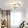 Lustra LED cu telecomanda SILVIAN, 58W, 3 Cercuri, lumina Rece/Calda/Neutra, Dimabila, Alb, Alessandro DESIGN
