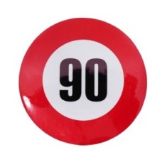 Autocolant Reflectorizant Limită Viteză 90 km/h &ndash; &Oslash;12 cm