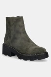 U.S. Polo Assn. botine HANNAH002 culoarea verde, cu toc drept, HANNAH002W/EH1