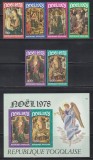Togo 1978 - Crăciun, Serie + PA + Colita, SET COMPLET, MNH