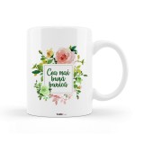 Cana alba personalizata &quot;Cea mai buna bunica&quot;, INOVATIX&reg;. 330ml, Oem
