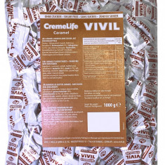 Bomboane cremoase Vivil Creme Life Caramel fara zahar - 1 kg