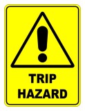 Trip Hazard Safety Sign