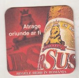 bnk div Suport de carton pentru halba/pahar bere - coaster - Ursus