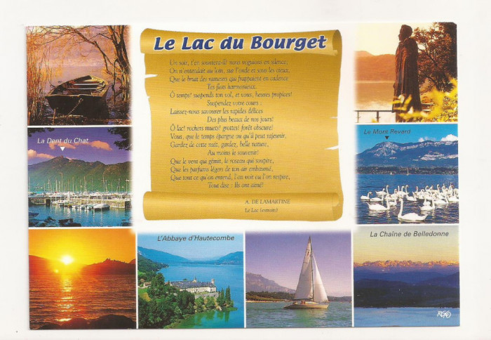 FA28-Carte Postala- FRANTA - Le Lac Du Bourget, Savoie, necirculata