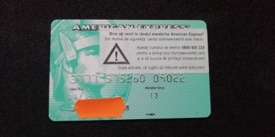 M1 R1 - Card bancar vechi 69 - piesa de colectie foto