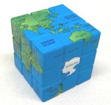 Standard World Map 3x3x3 Cube