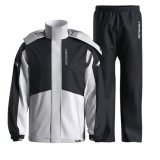 Costum de ploaie moto Motowolf V5 &ndash; geacă și pantaloni impermeabili cu elemente reflectorizante 360&deg;, glugă ascunsă și acoperitori pentru &icirc;ncălțăminte