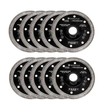 Discuri diamantate turbo, subtiri, placi ceramice, taiere umeda si uscata, set 10 buc, 115 mm/22.23 mm, Richmann Exclusive GartenVIP DiyLine foto