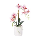 Orhidee artificiala roz in ghiveci 11 x 44 cm