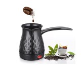 Ibric Electric pentru Cafea Turceasca si Ceai EMC ONSHOP&reg;, 500ml, 500W, Design Geometric 3D, Incalzire Rapida, Negru