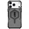Husa MagSafe pentru Apple iPhone 17 Pro, Urban Armor Gear, Pathfinder Clear, Gri