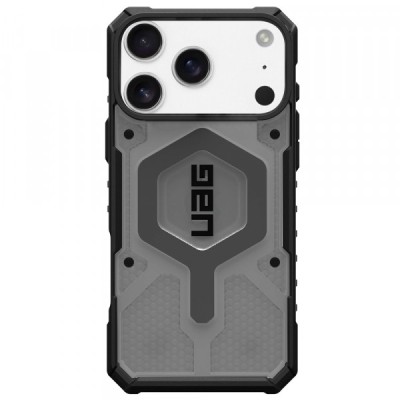 Husa MagSafe pentru Apple iPhone 17 Pro Max, Urban Armor Gear, Pathfinder Clear, Gri foto