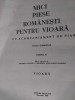 MICI PIESE ROMANESTI pentru VIOARA cu acompaniament de pian,1983,cantece vechi
