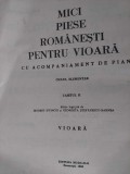 MICI PIESE ROMANESTI pentru VIOARA cu acompaniament de pian,1983,cantece vechi