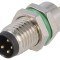 Conector M8 4-Pin pentru Montare pe Panou cu Piuliță Frontală