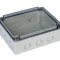 Doza cutie de jonctiune distributie 240x190x90mm aplicata transparenta forma de presetupe grad de protectie IP67