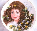 FARFURIE DECORATIVA PORTELAN ROYAL WORCESTER FINE BONE CHINA ANGLIA COLECTIA FLOWERS OF INNOCENCE PRIMULE
