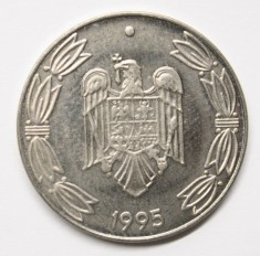PROBA 500 LEI 1995 . OTEL PLACAT CU NICHEL . foto