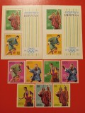 BHUTAN, SPORT TOKIO - COLIȚE + SERIE COMPLETĂ MNH