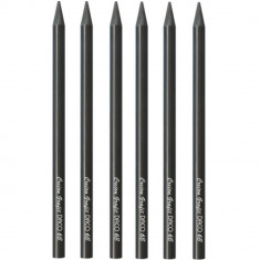 Set 6 Creioane Grafit DACO, Mina 6B, Corp din Grafit, Creioane Desen 6B, Creioane Grafit 6B, Creioane Tehnice, Set Creioane Grafit, Creion Grafit 6B,